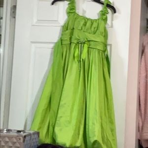 Green Flowy Tea Party Dress